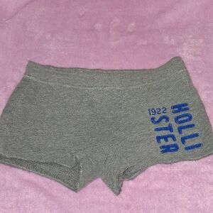 Hollister Gray Shorts with Blue Logo